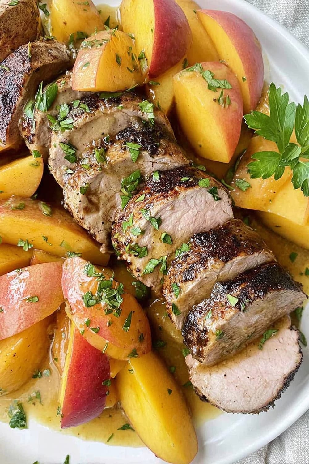 Maple Glazed Pork Tenderloin with Apples