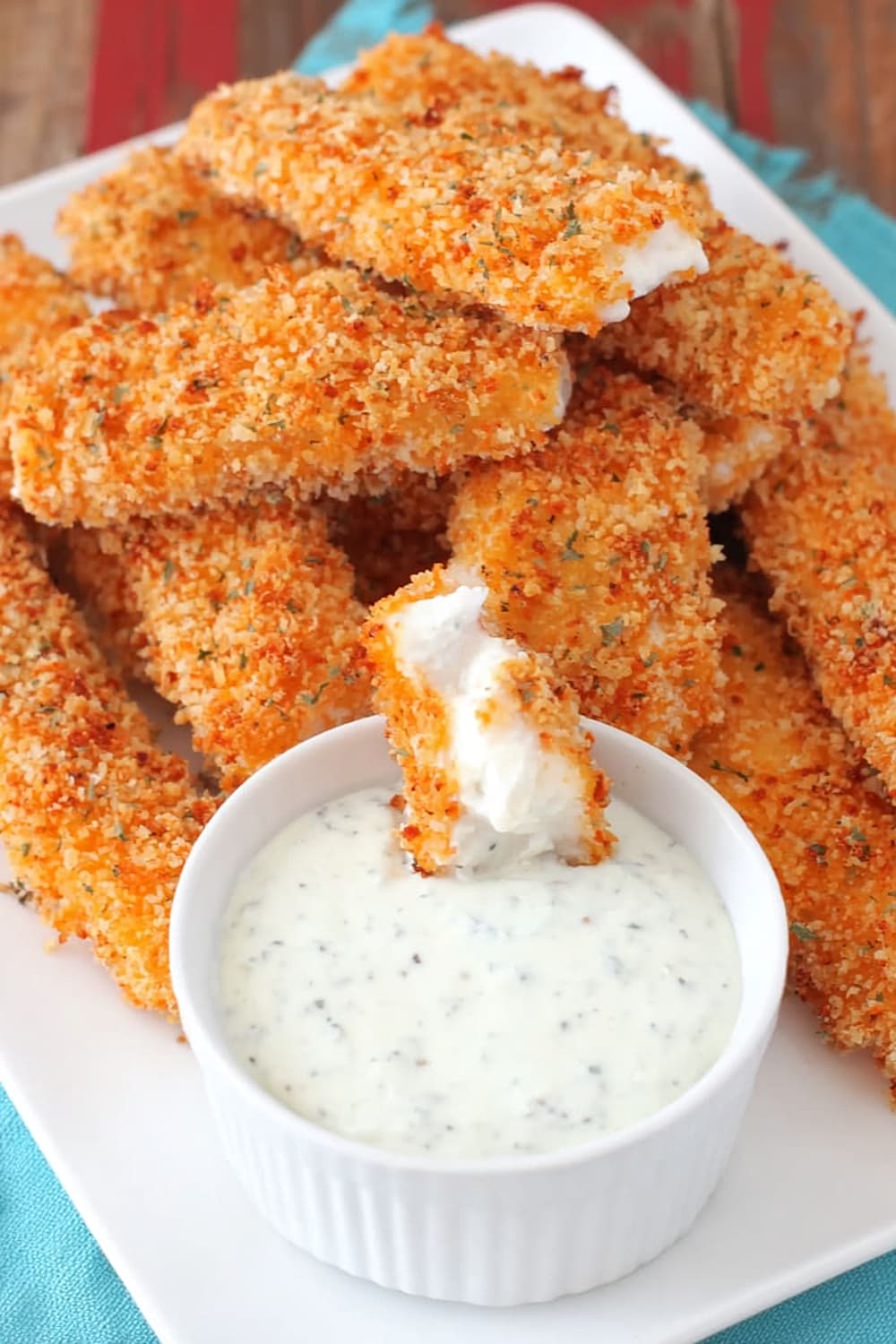 Homemade Fish Sticks With Tartar Sauce