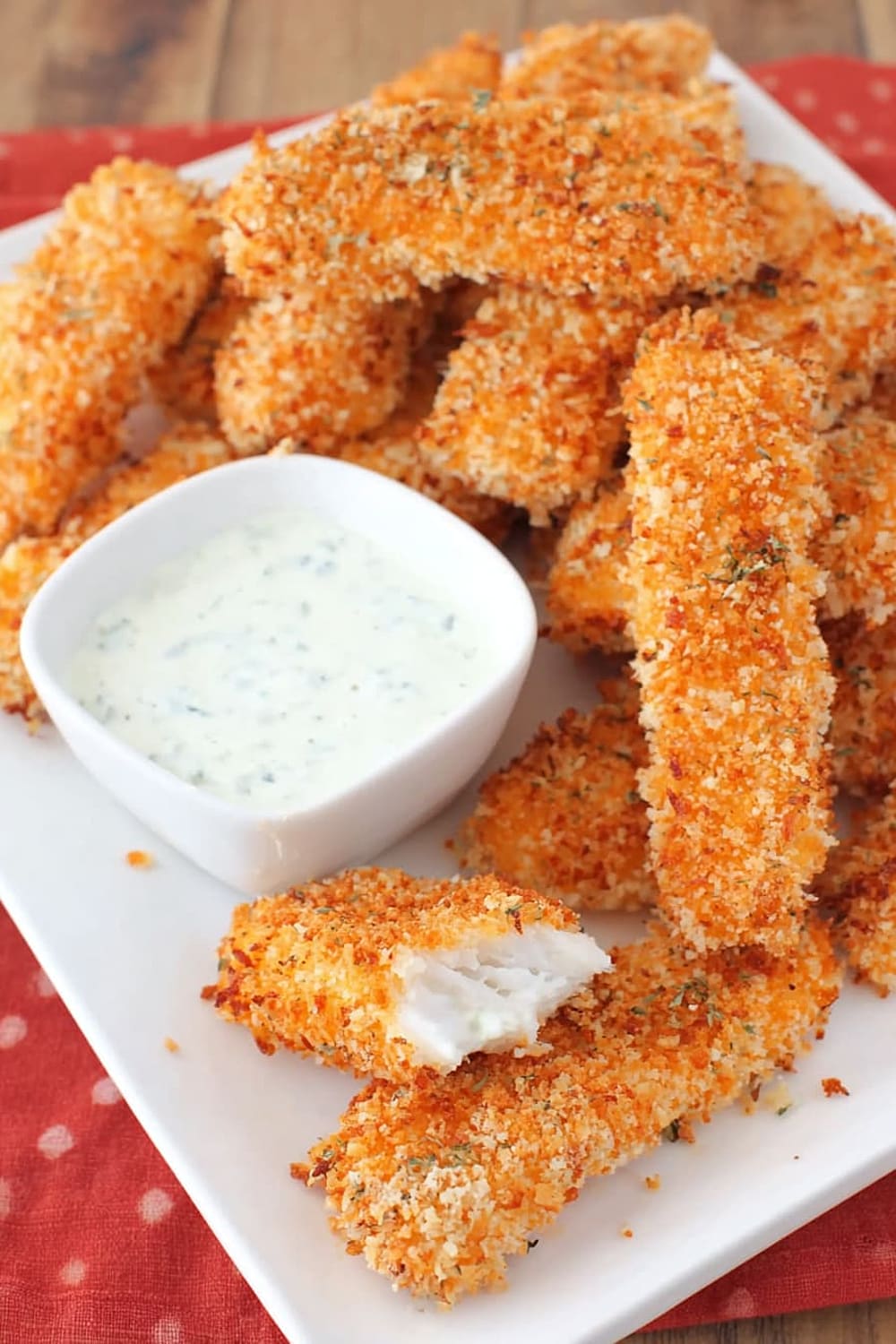 Homemade Fish Sticks With Tartar Sauce