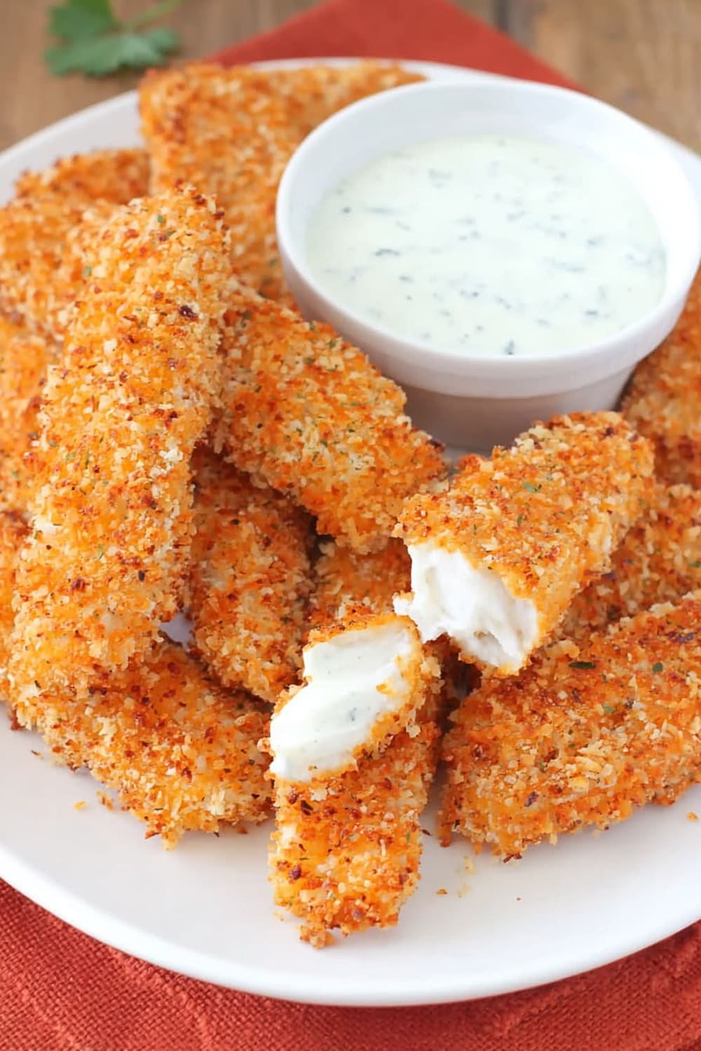 Homemade Fish Sticks With Tartar Sauce