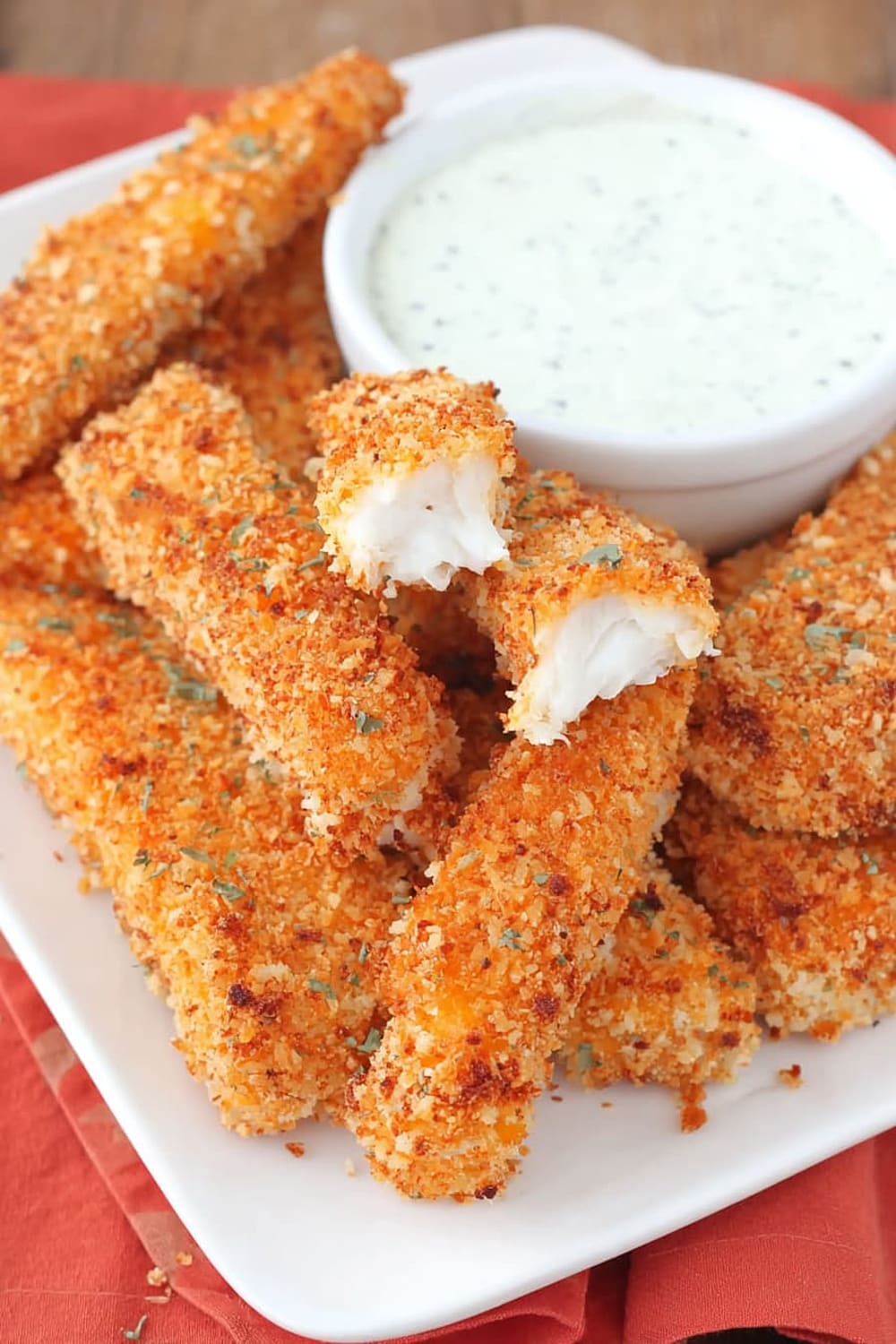 Homemade Fish Sticks With Tartar Sauce