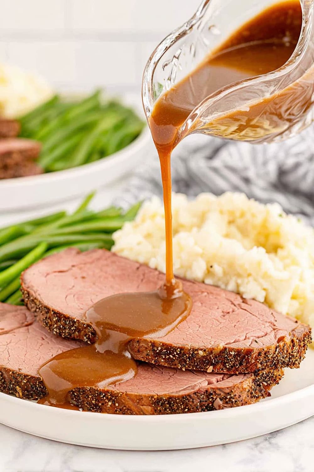 Eye of Round Roast Beef with Gravy