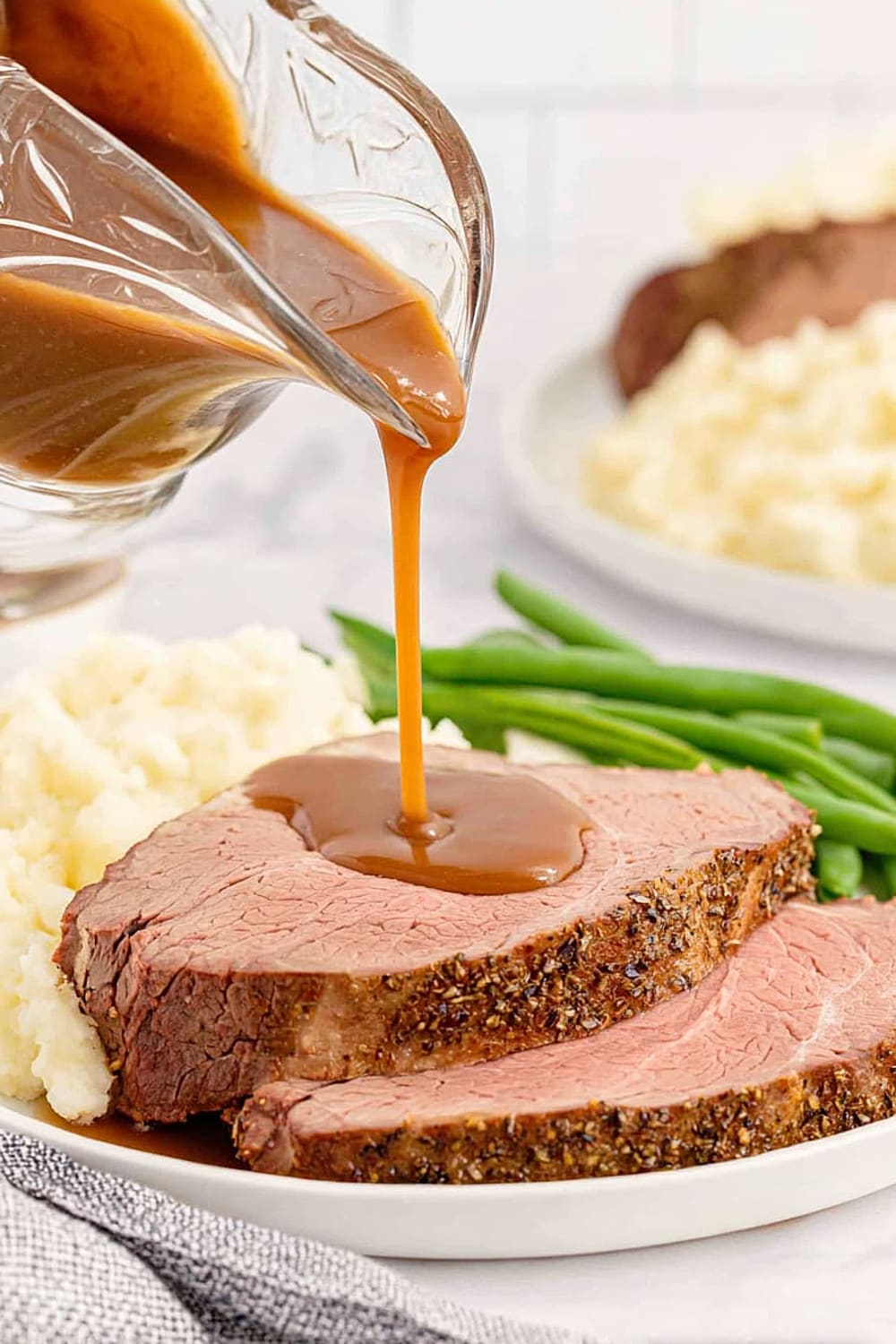 Eye of Round Roast Beef with Gravy