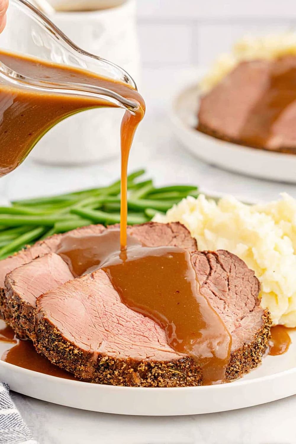 Eye of Round Roast Beef with Gravy