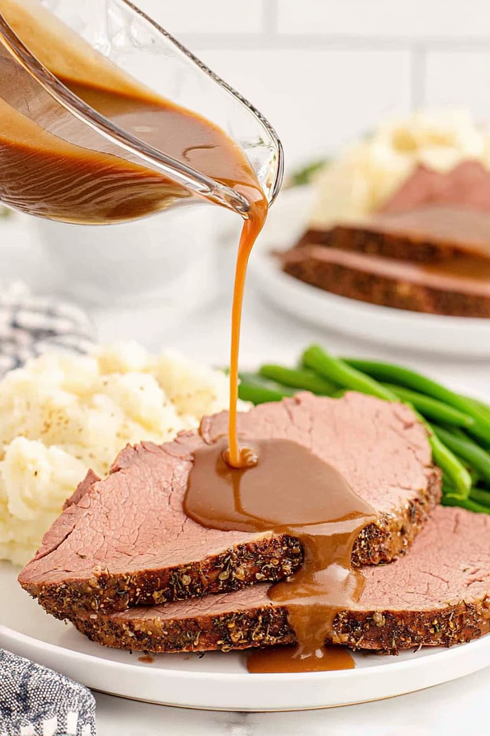 Eye of Round Roast Beef with Gravy