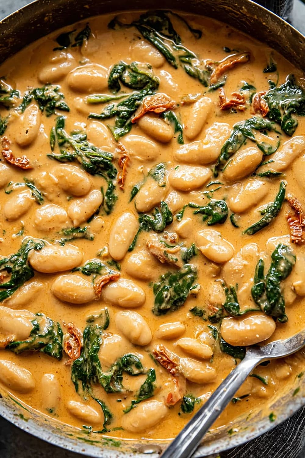 Tuscan Butter Beans with Spinach and Sun-dried Tomato