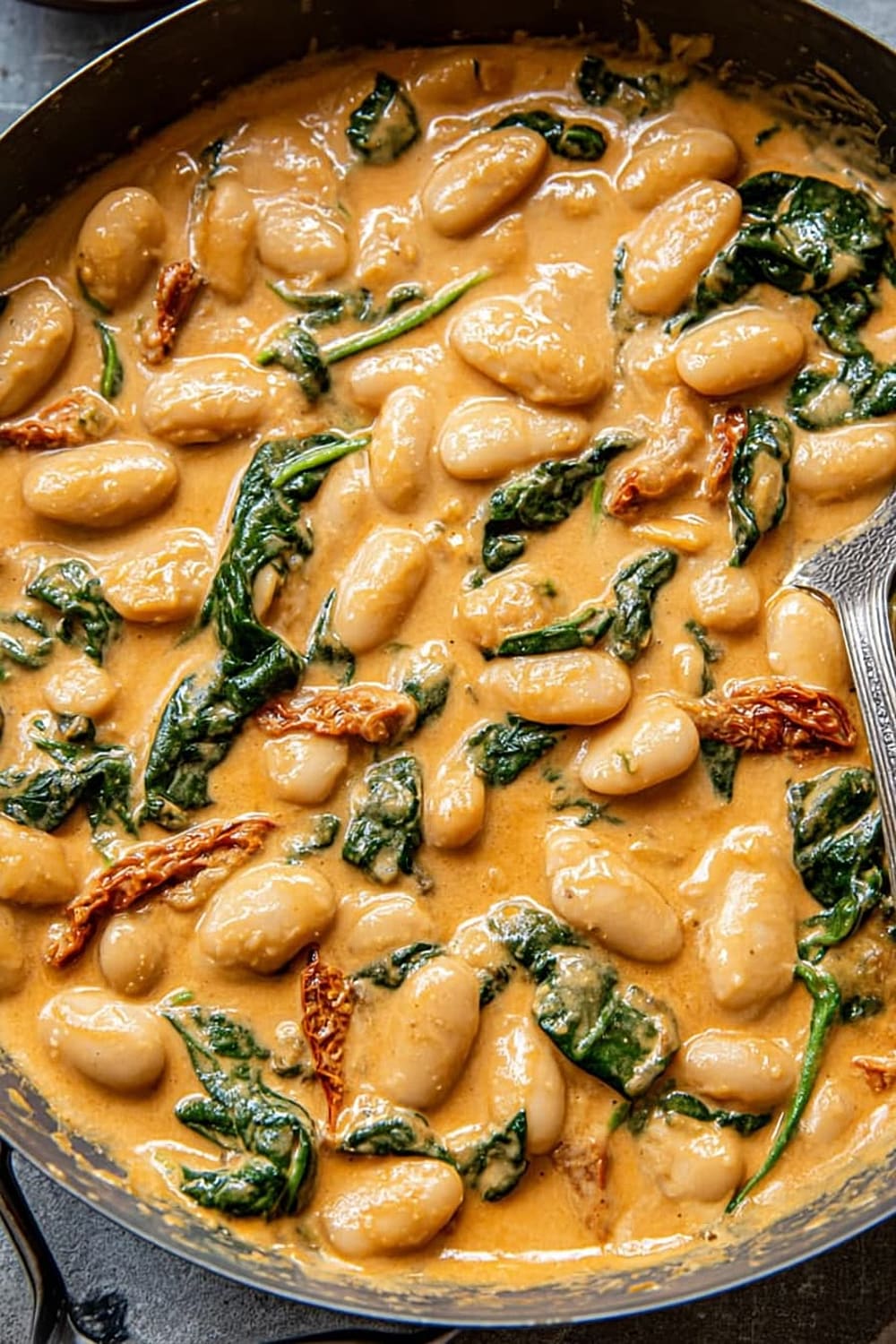 Tuscan Butter Beans with Spinach and Sun-dried Tomato