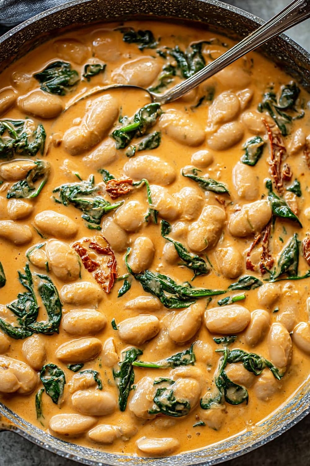 Tuscan Butter Beans with Spinach and Sun-dried Tomato