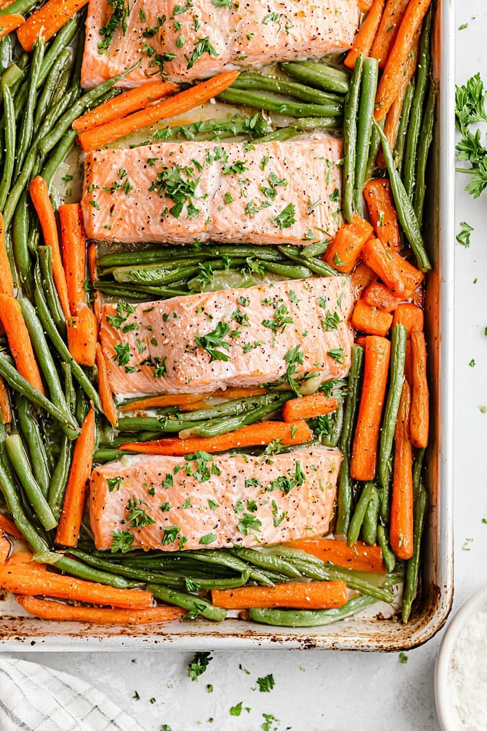 Sheet Pan Lemon Pepper Salmon with Veggies