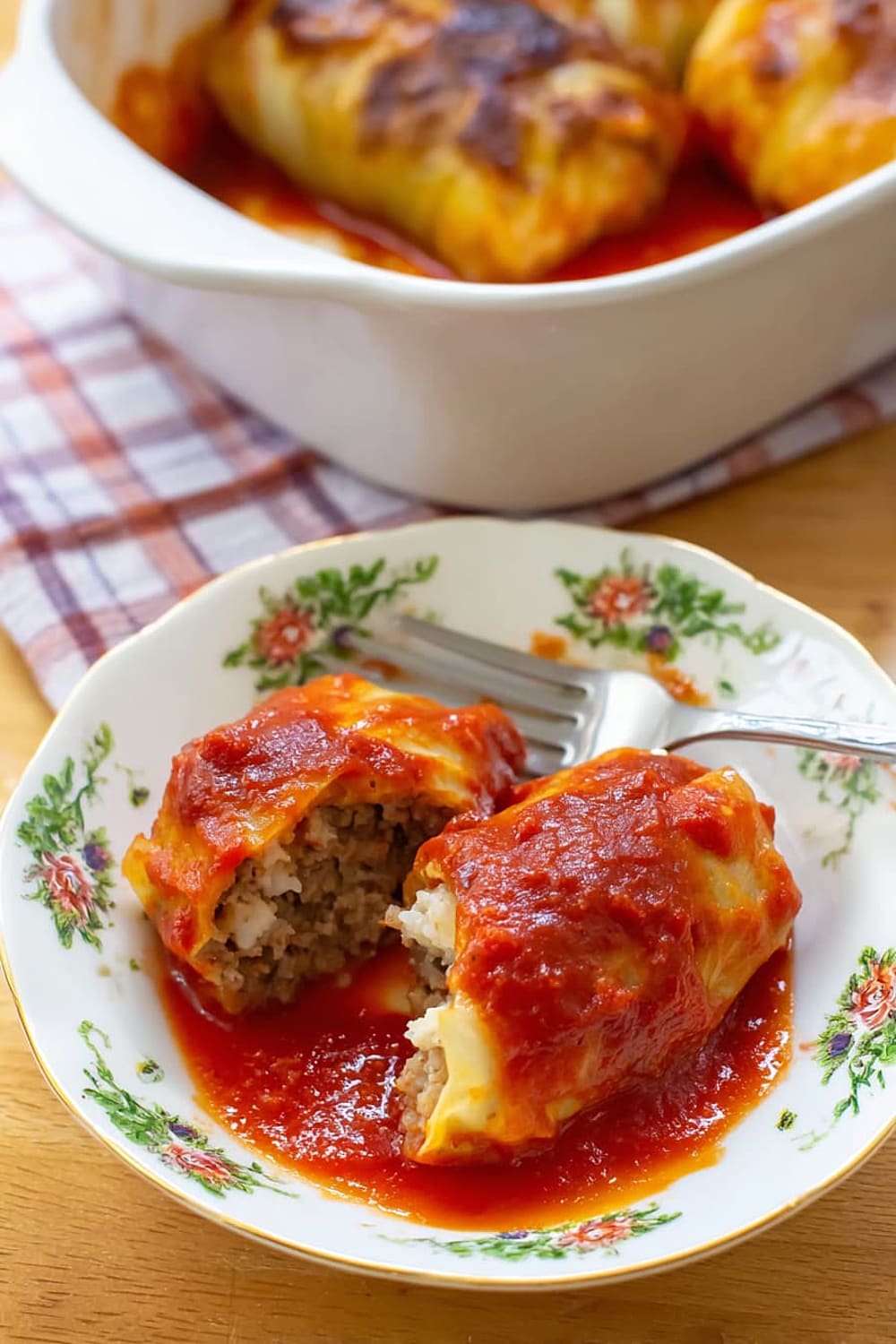 Authentic Polish Golumpki (Stuffed Cabbage)