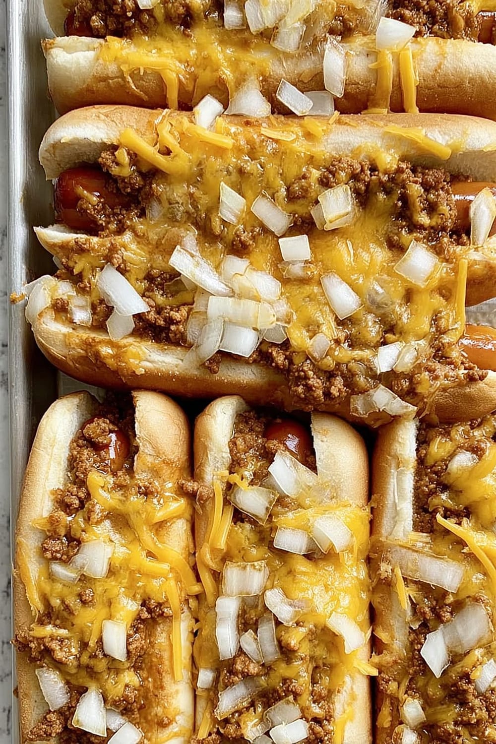 Easy Slow Cooker Chili Coney Dogs Recipe