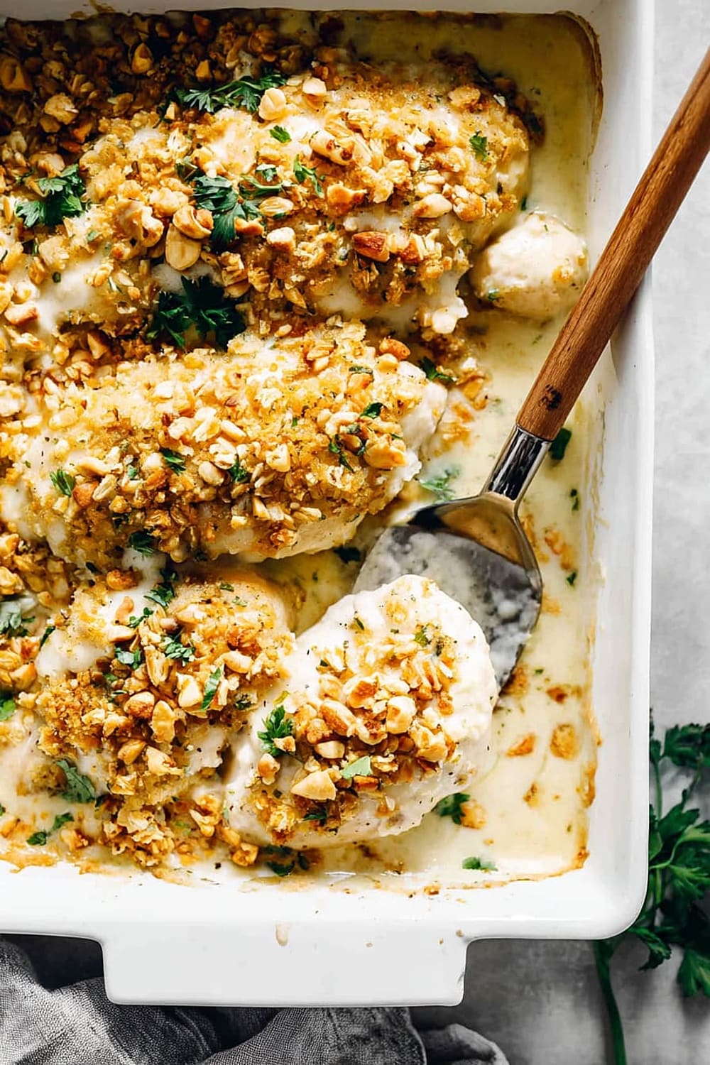 Creamy Swiss Chicken Bake