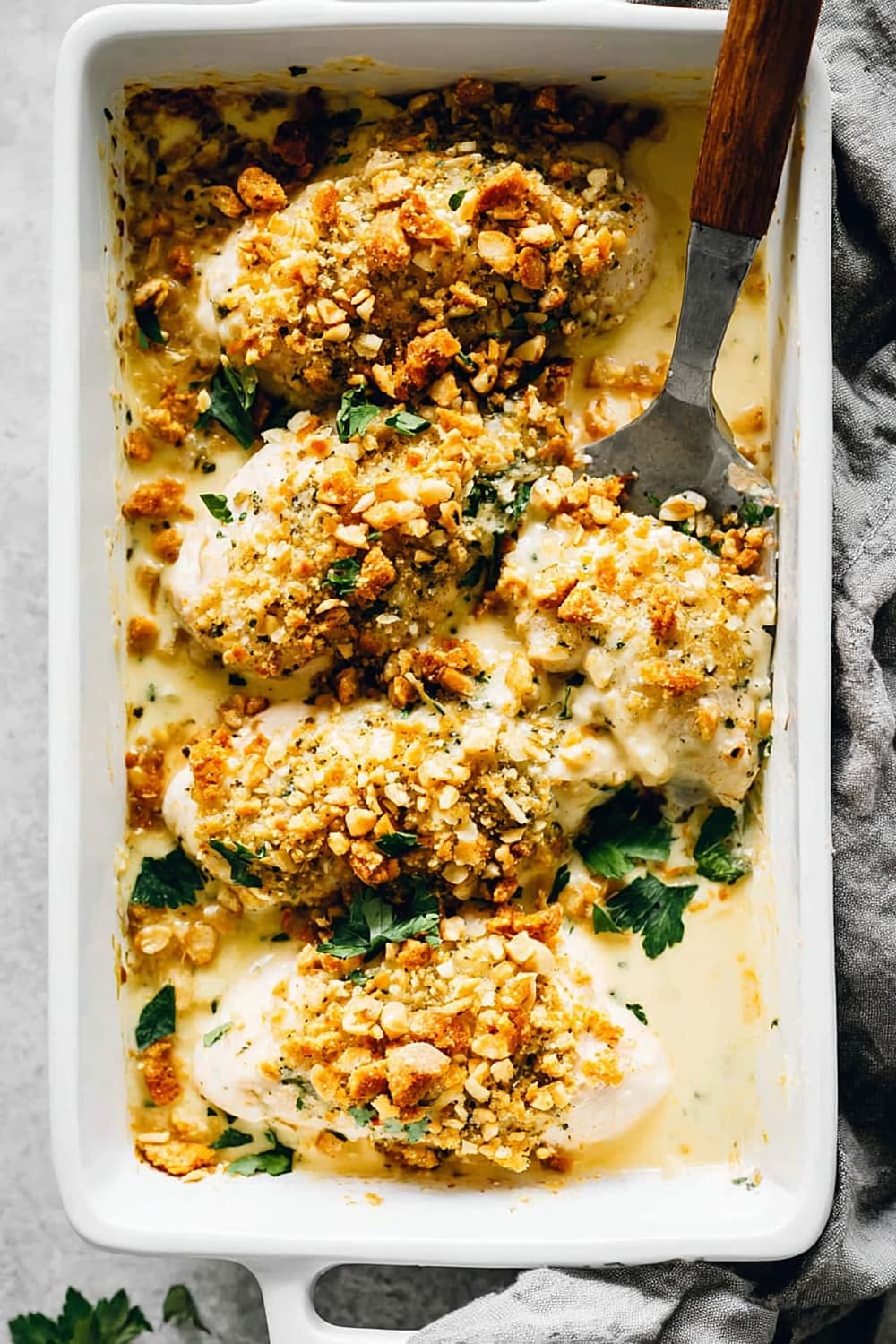 Creamy Swiss Chicken Bake