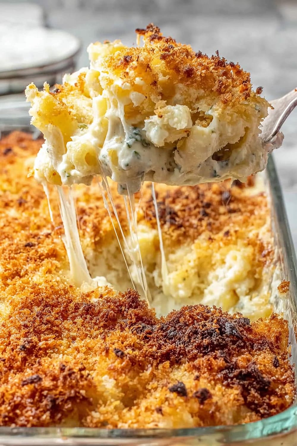 Southern Baked Mac and Cheese with Breadcrumbs