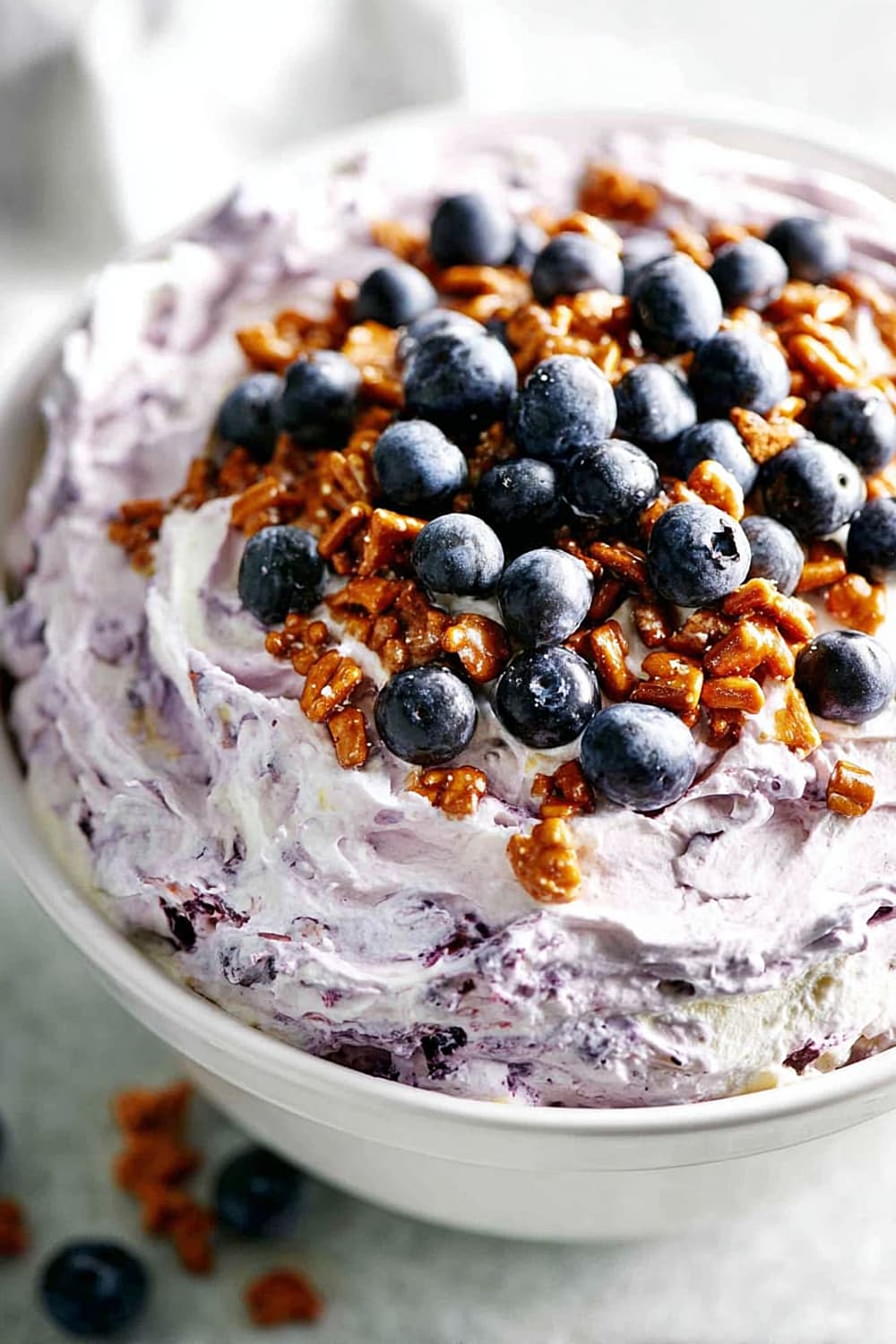 Blueberry Pretzel Salad