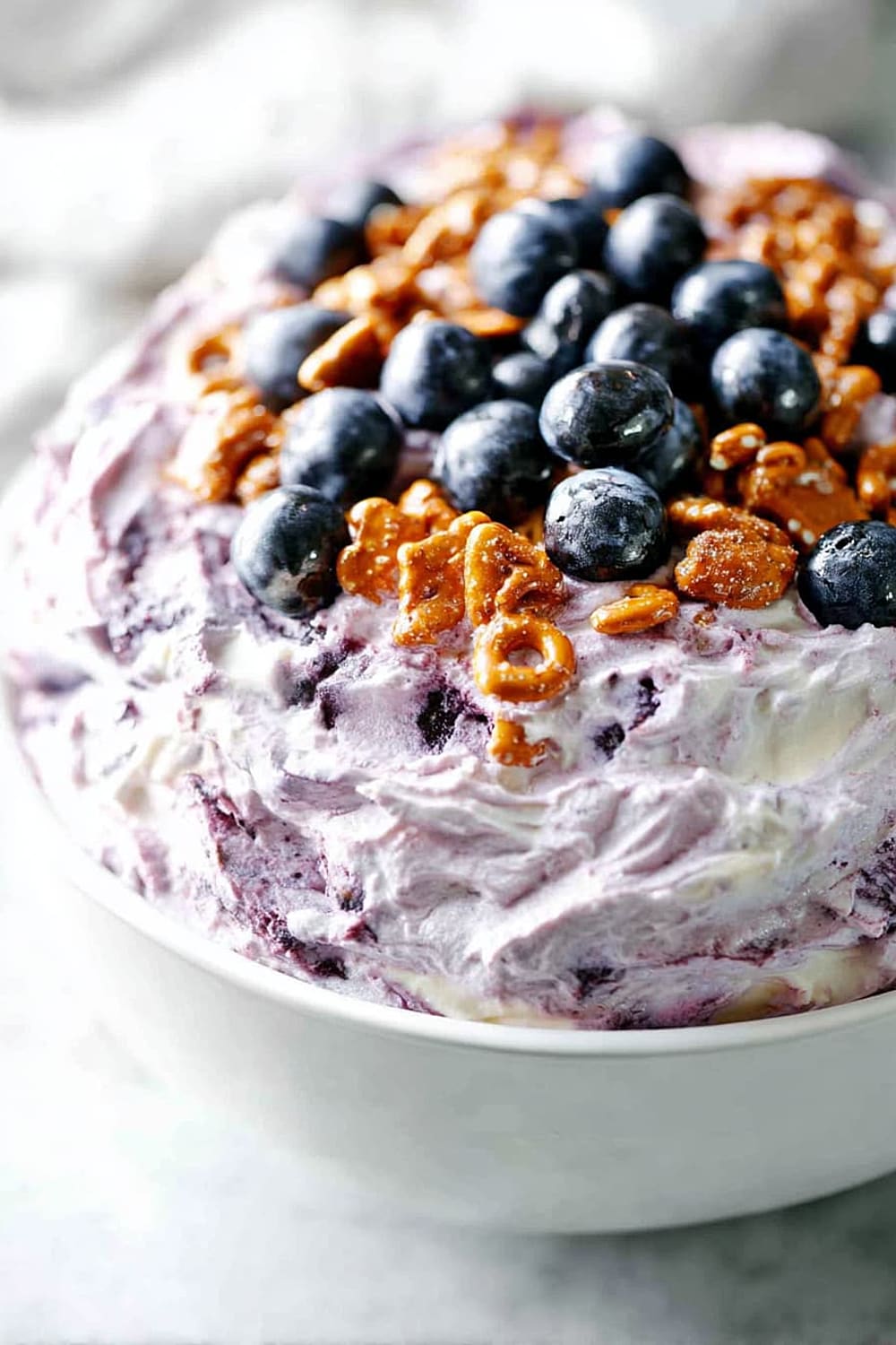 Blueberry Pretzel Salad