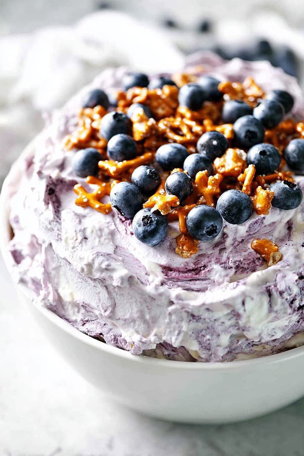 Blueberry Pretzel Salad