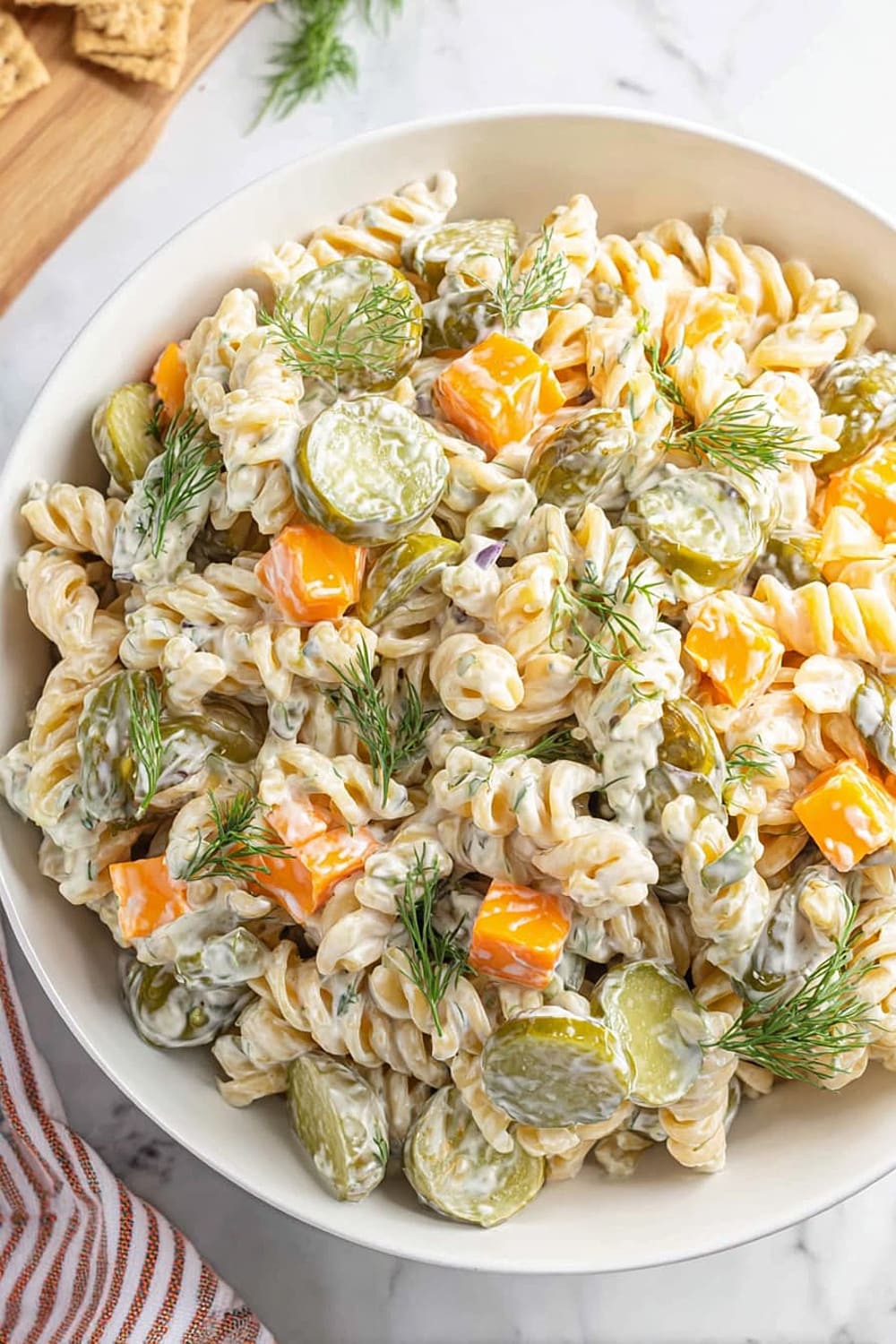 Dill Pickle Pasta Salad