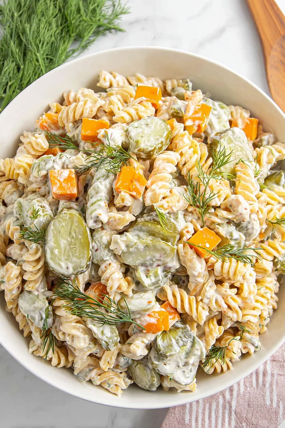 Dill Pickle Pasta Salad