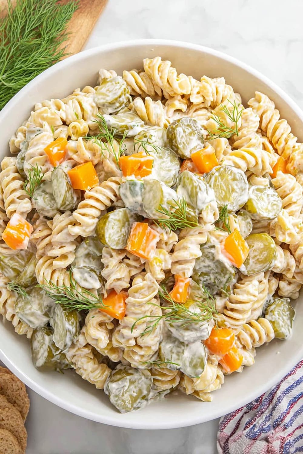 Dill Pickle Pasta Salad