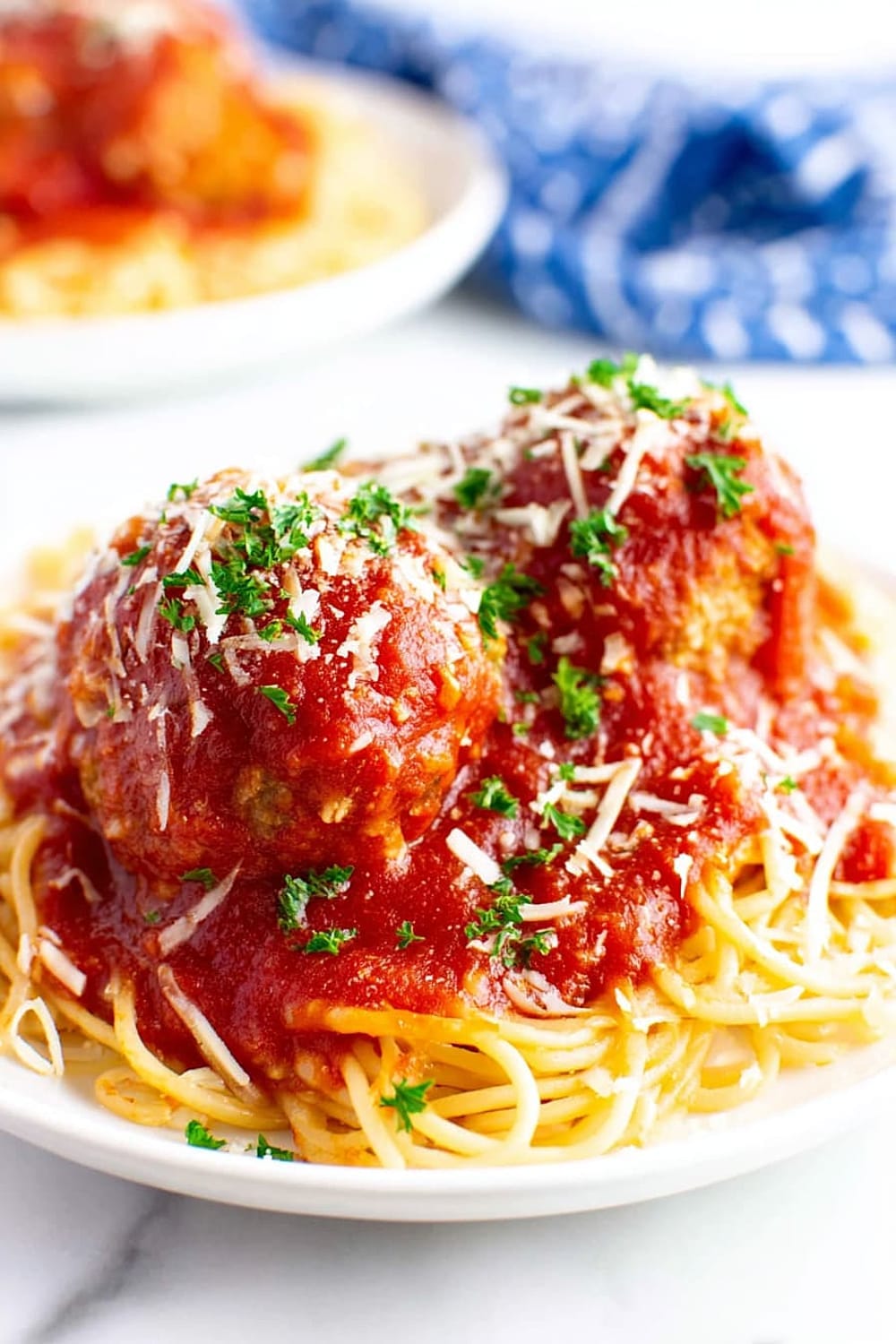 Turkey Meatballs and Spaghetti