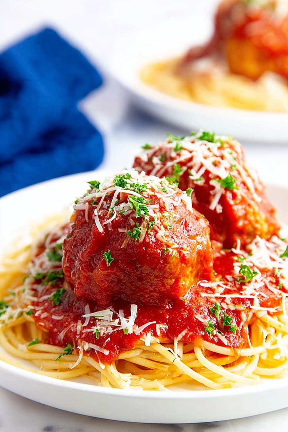 Turkey Meatballs and Spaghetti