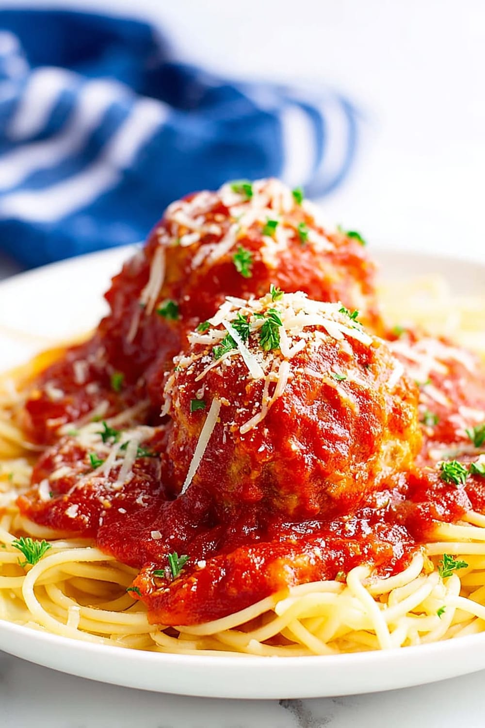 Turkey Meatballs and Spaghetti