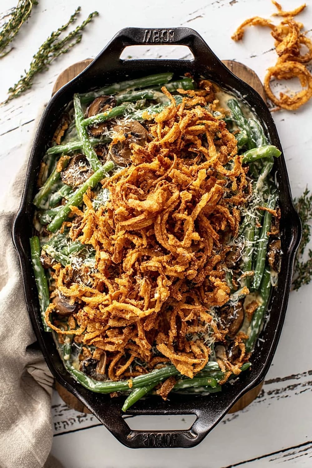 Green Bean Casserole with French Fried Onions