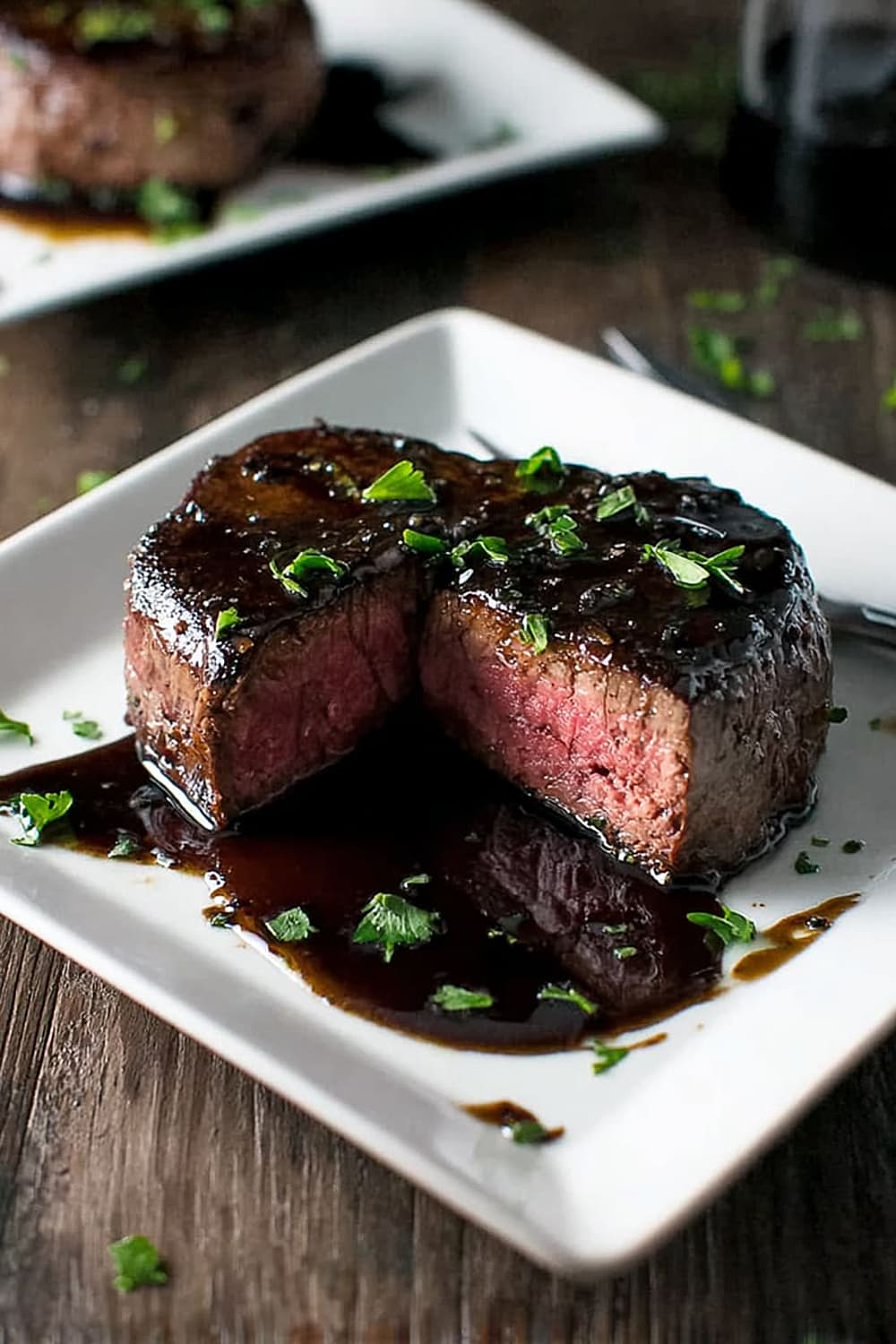 Filet Mignon with Red Wine Sauce