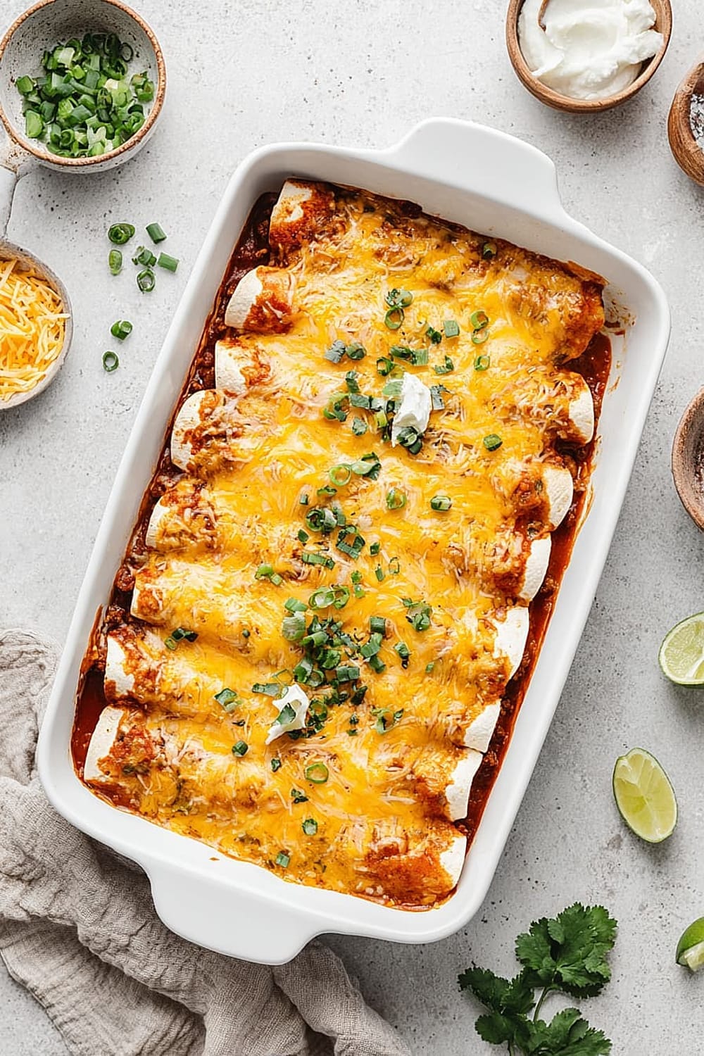 Cheesy Beef Enchiladas