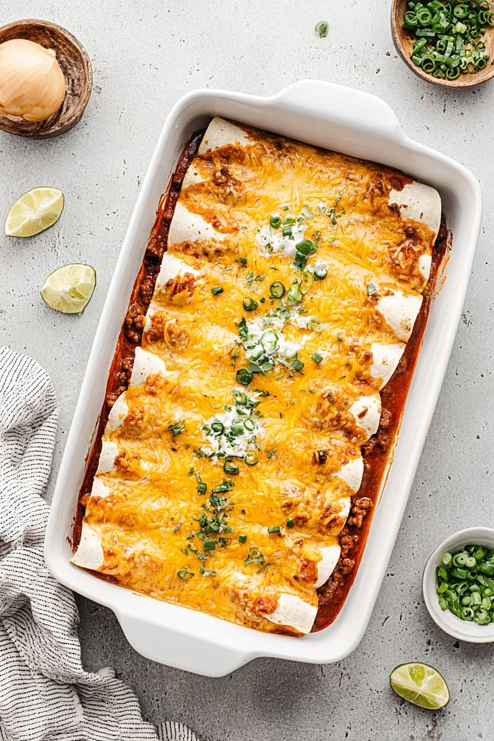 Cheesy Beef Enchiladas