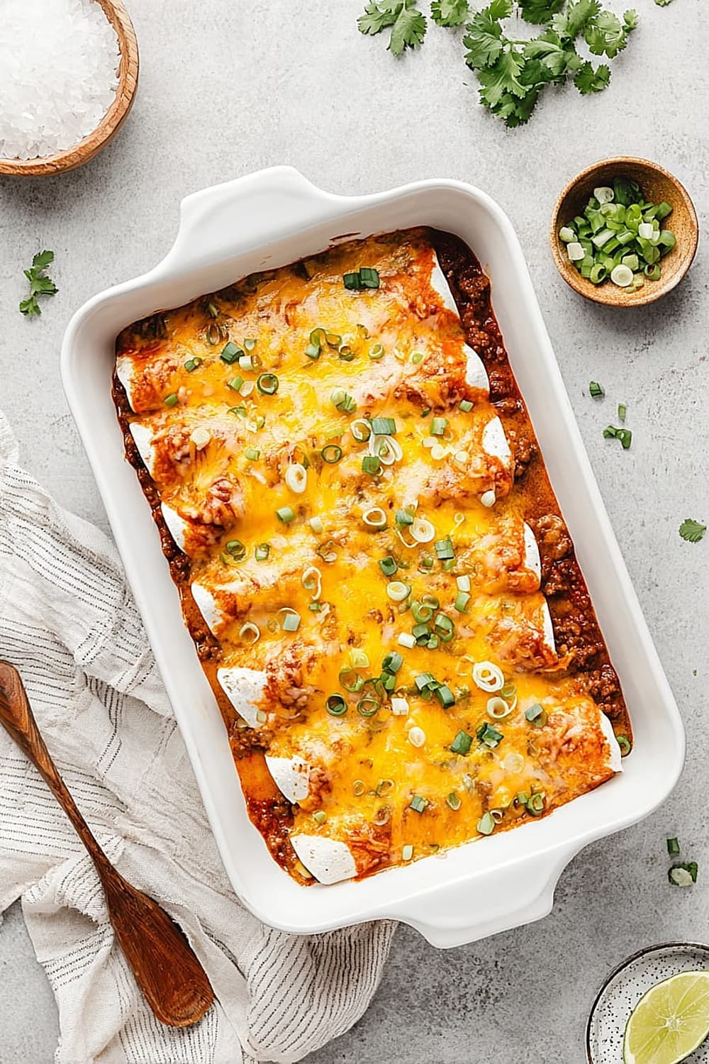 Cheesy Beef Enchiladas