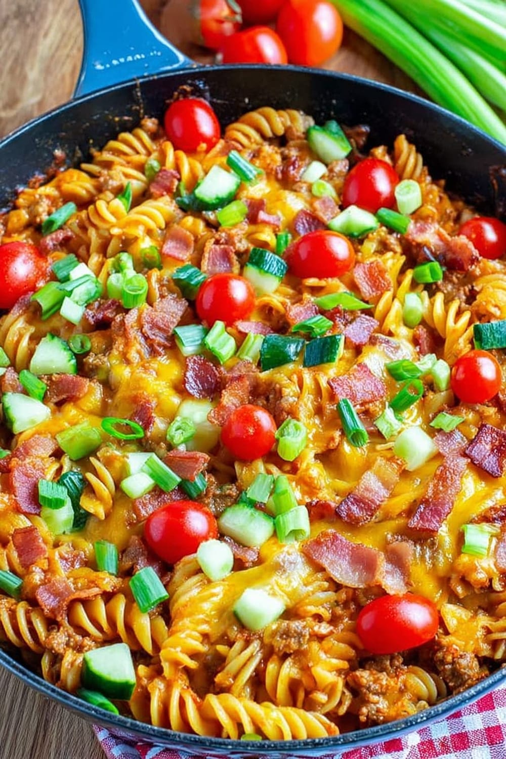 One Pot Bacon Cheeseburger Casserole