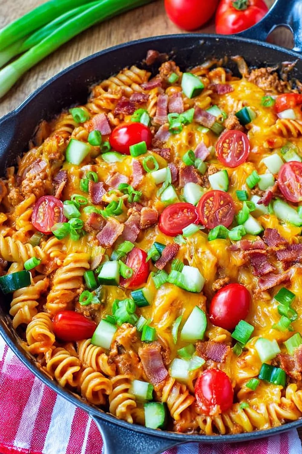 One Pot Bacon Cheeseburger Casserole