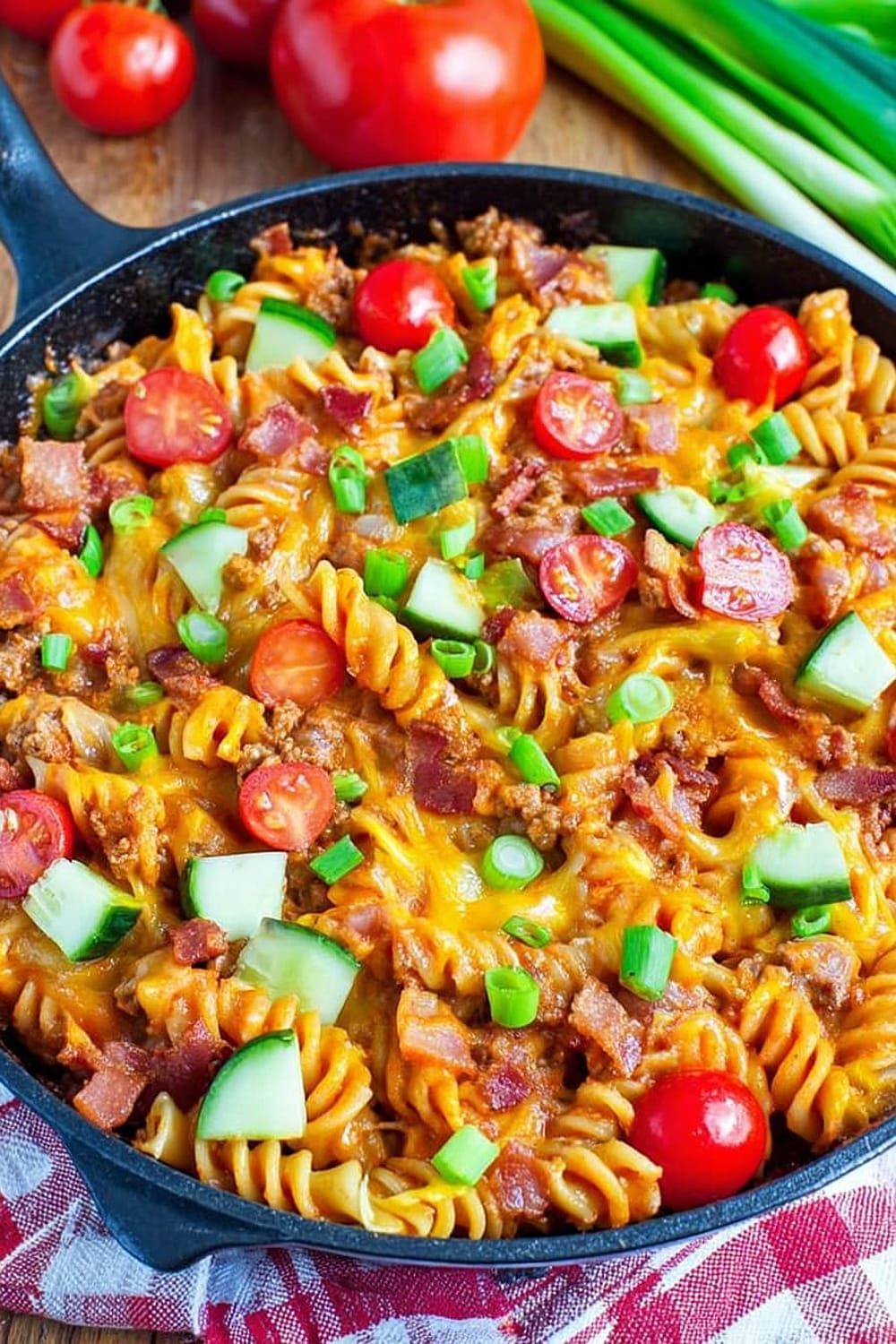 One Pot Bacon Cheeseburger Casserole