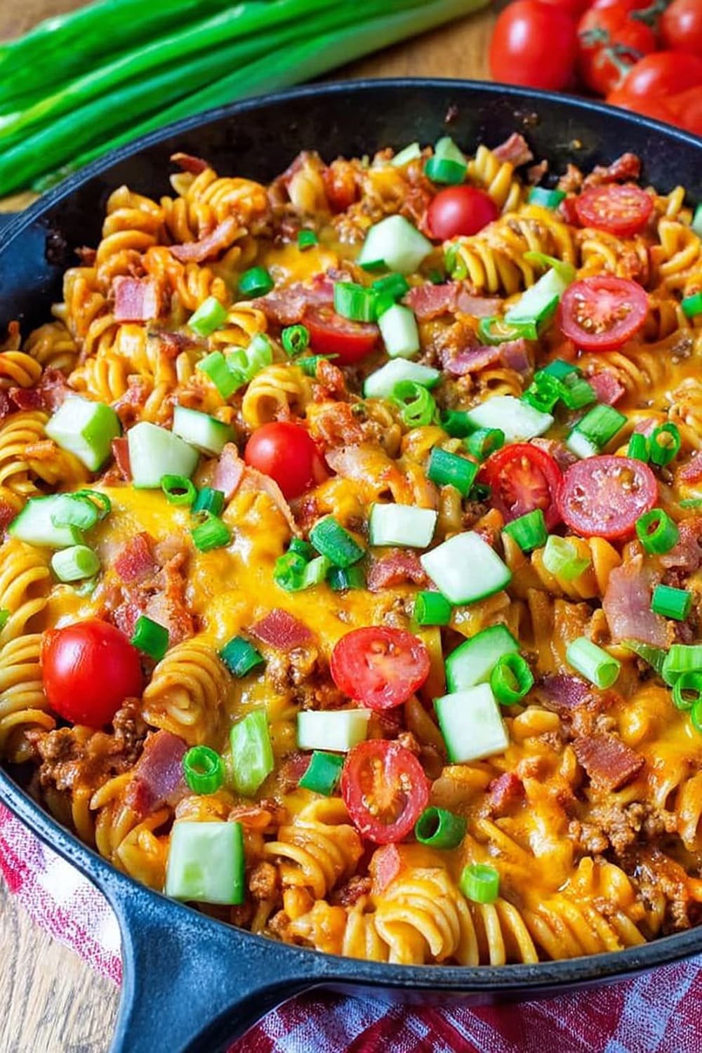 One Pot Bacon Cheeseburger Casserole