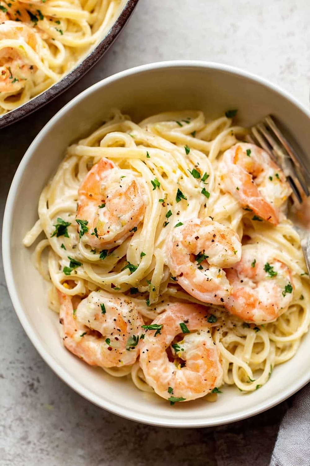 Creamy Lemon Shrimp Pasta