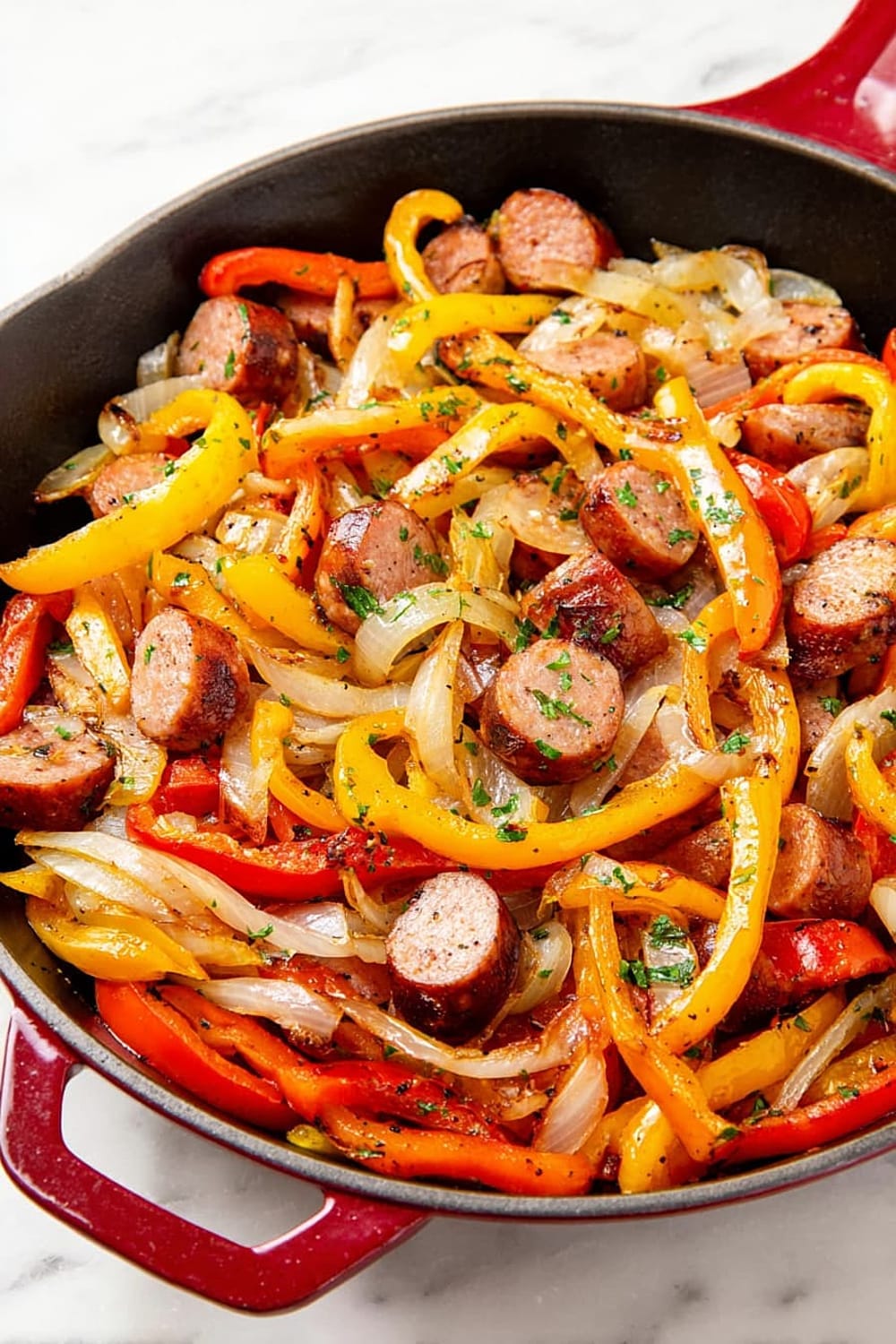Sausage and Peppers Skillet