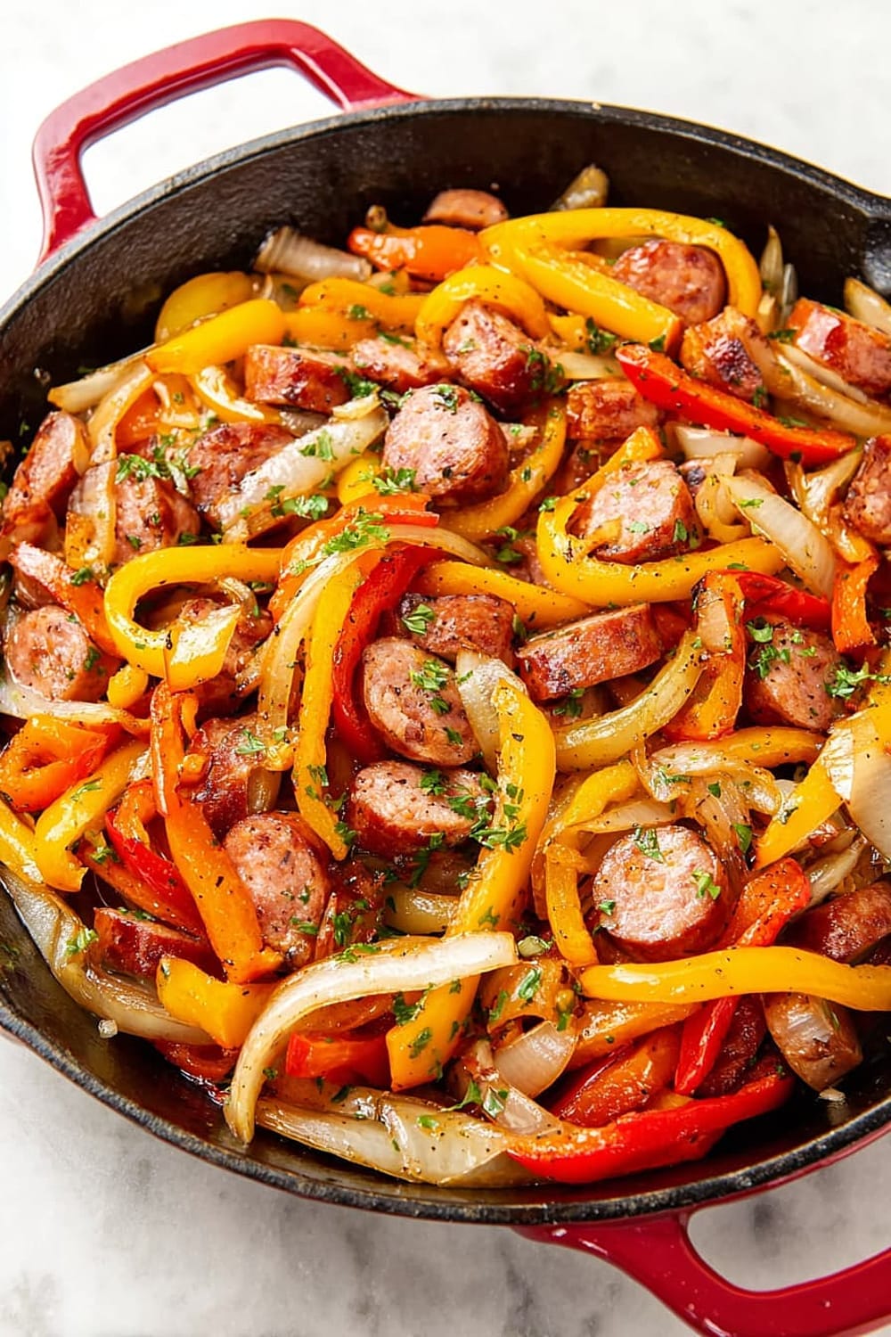 Sausage and Peppers Skillet