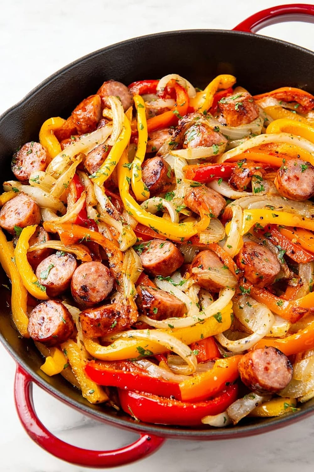 Sausage and Peppers Skillet