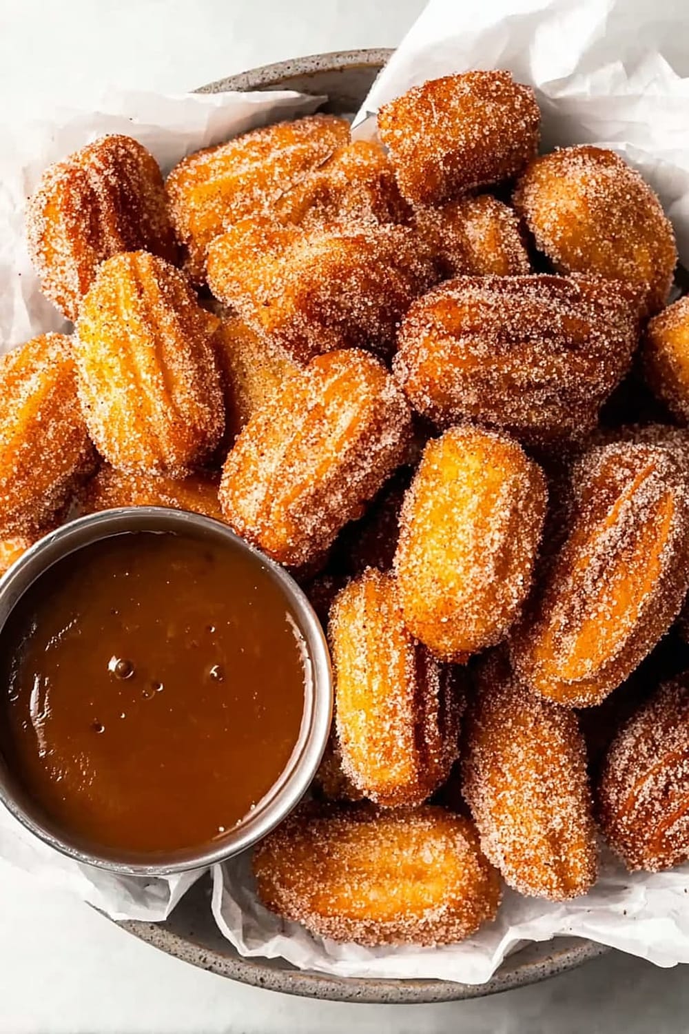 Churro Bites with Miso Caramel
