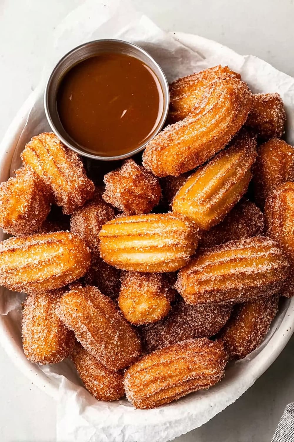 Churro Bites with Miso Caramel