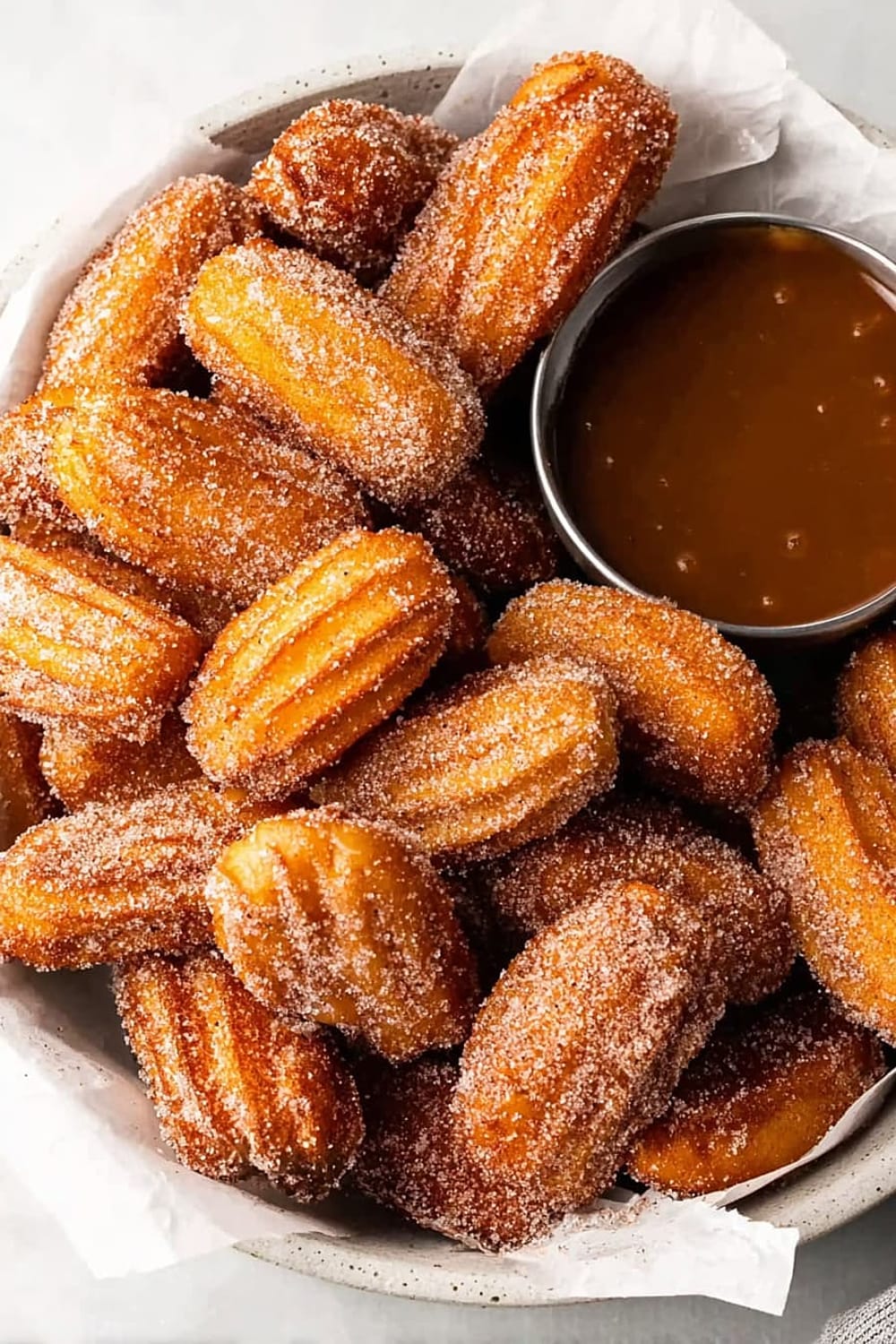Churro Bites with Miso Caramel