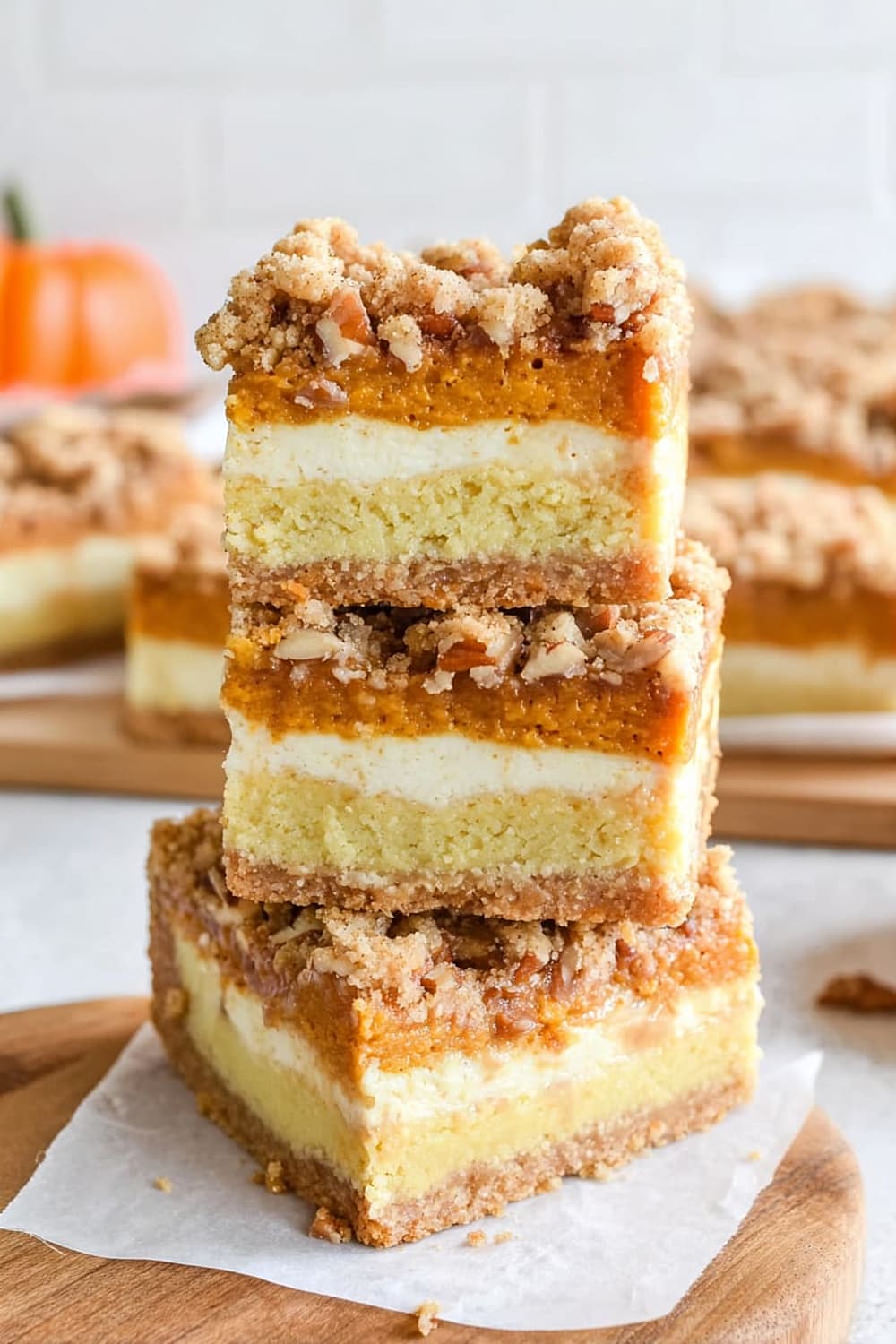 Pumpkin Cheesecake Bars