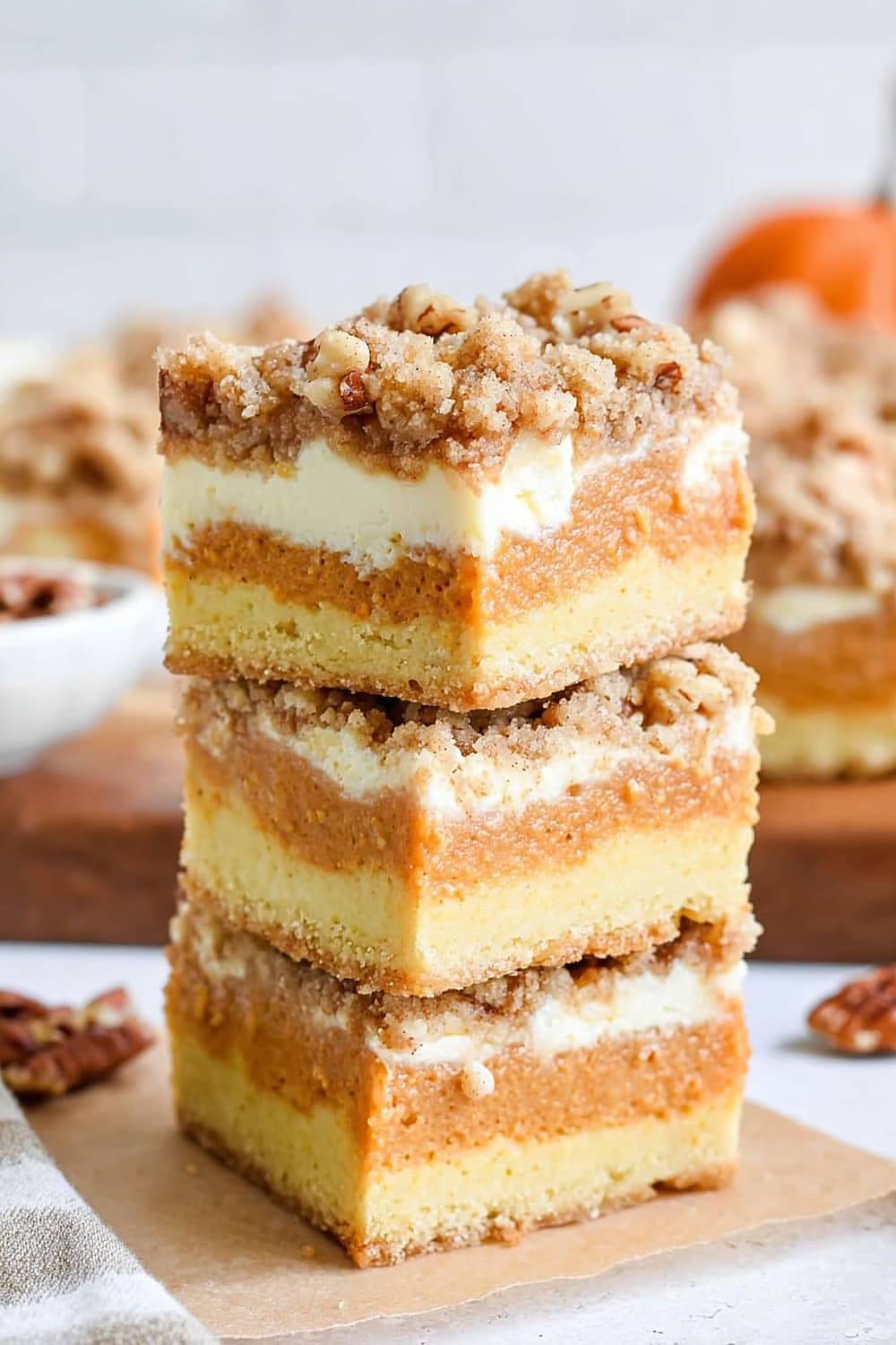 Pumpkin Cheesecake Bars