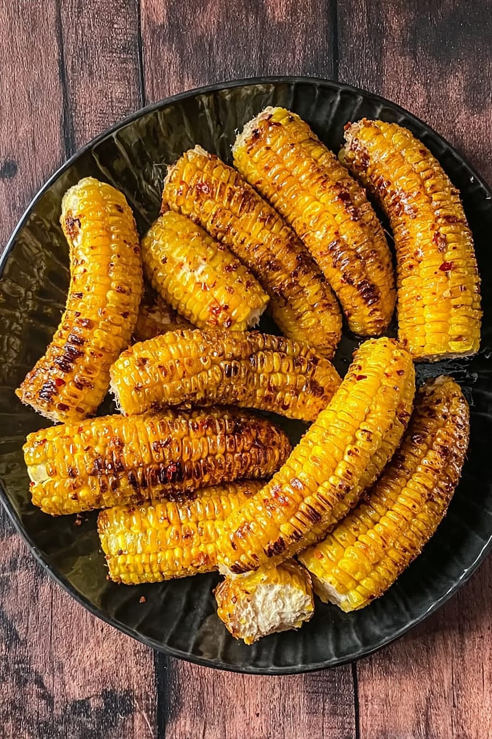 Easy Air-Fryer Corn Ribs With Hot Honey Butter
