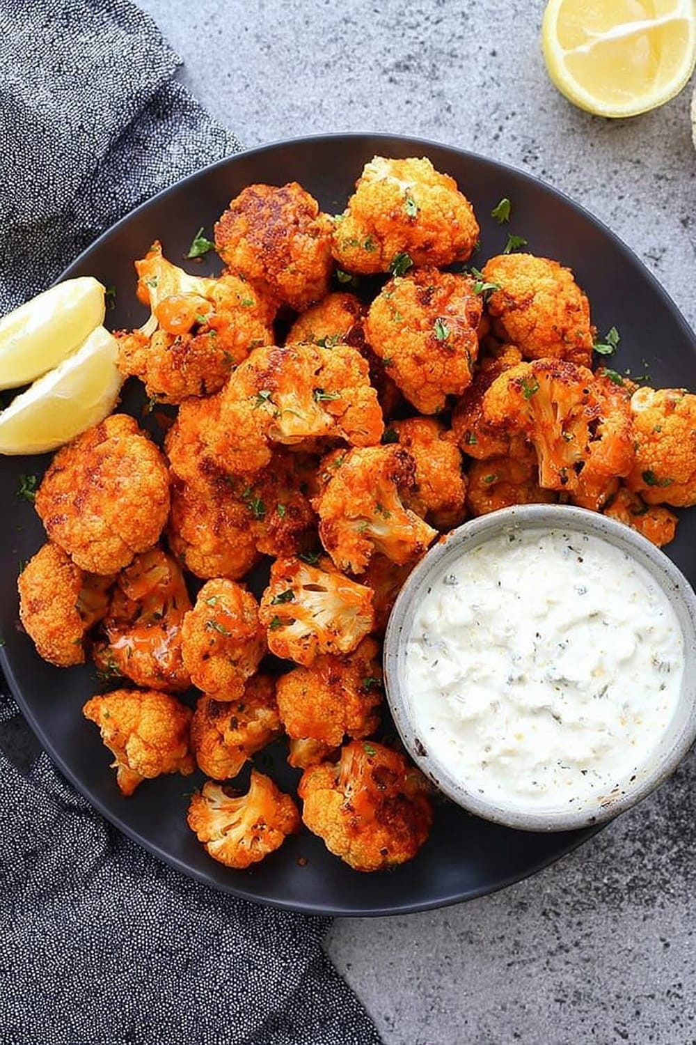 Crispy Buffalo Cauliflower Poppers Recipe