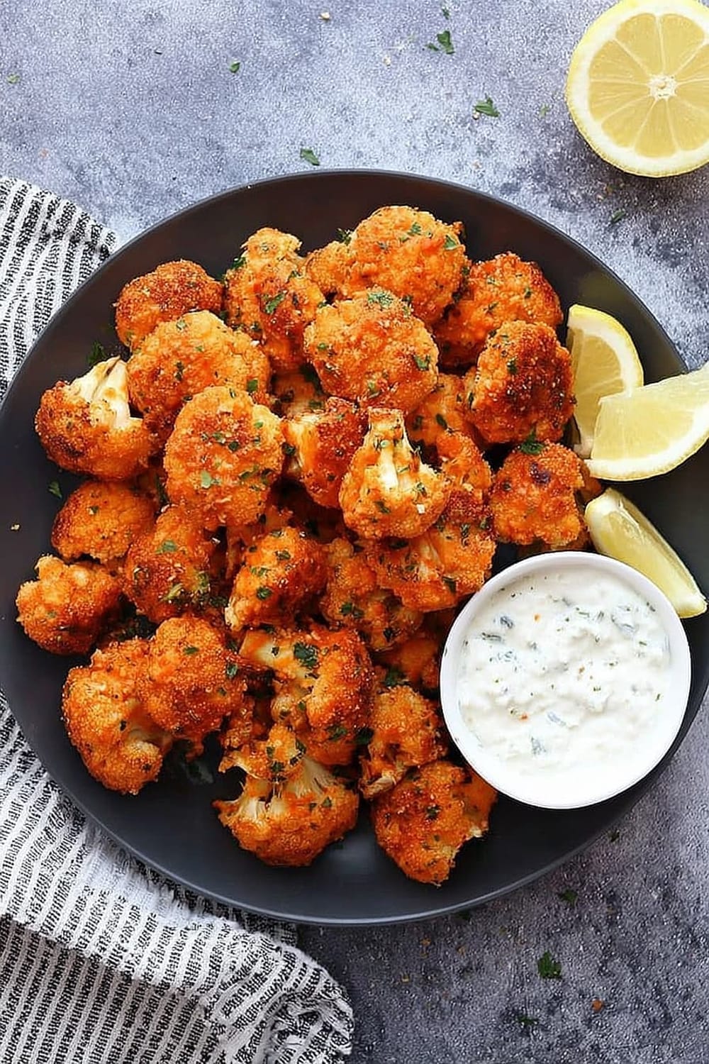 Crispy Buffalo Cauliflower Poppers Recipe