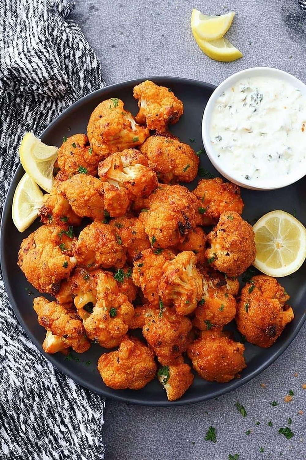 Crispy Buffalo Cauliflower Poppers Recipe