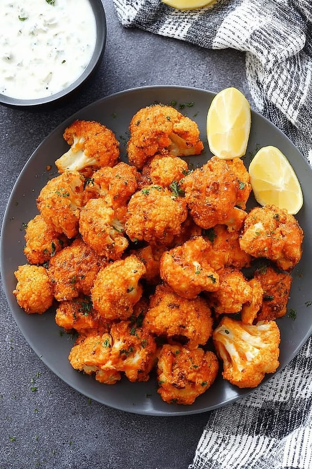 Crispy Buffalo Cauliflower Poppers Recipe